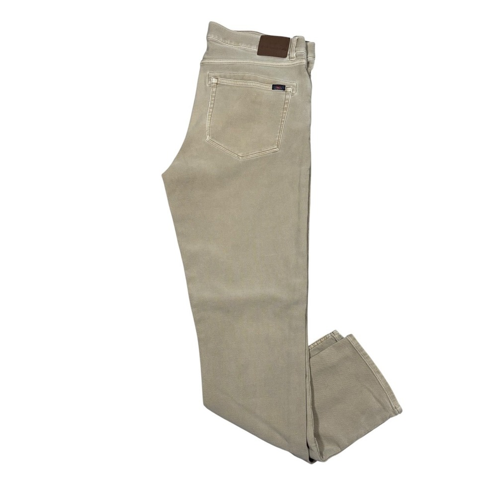 Faherty Stretch Terry 5 Pocket Pant Mens 33x30 Slim Fit Straight Cotton Blend